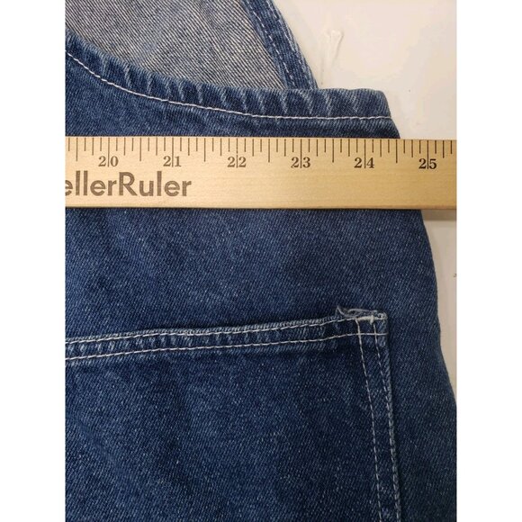 Real Work Wear Overalls Mens 52x32 Bib Carpenter Blue Farmer Engineer Garden - Picture 12 of 14